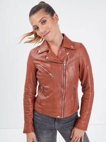 Olympe - Perfecto cuir femme - Femme