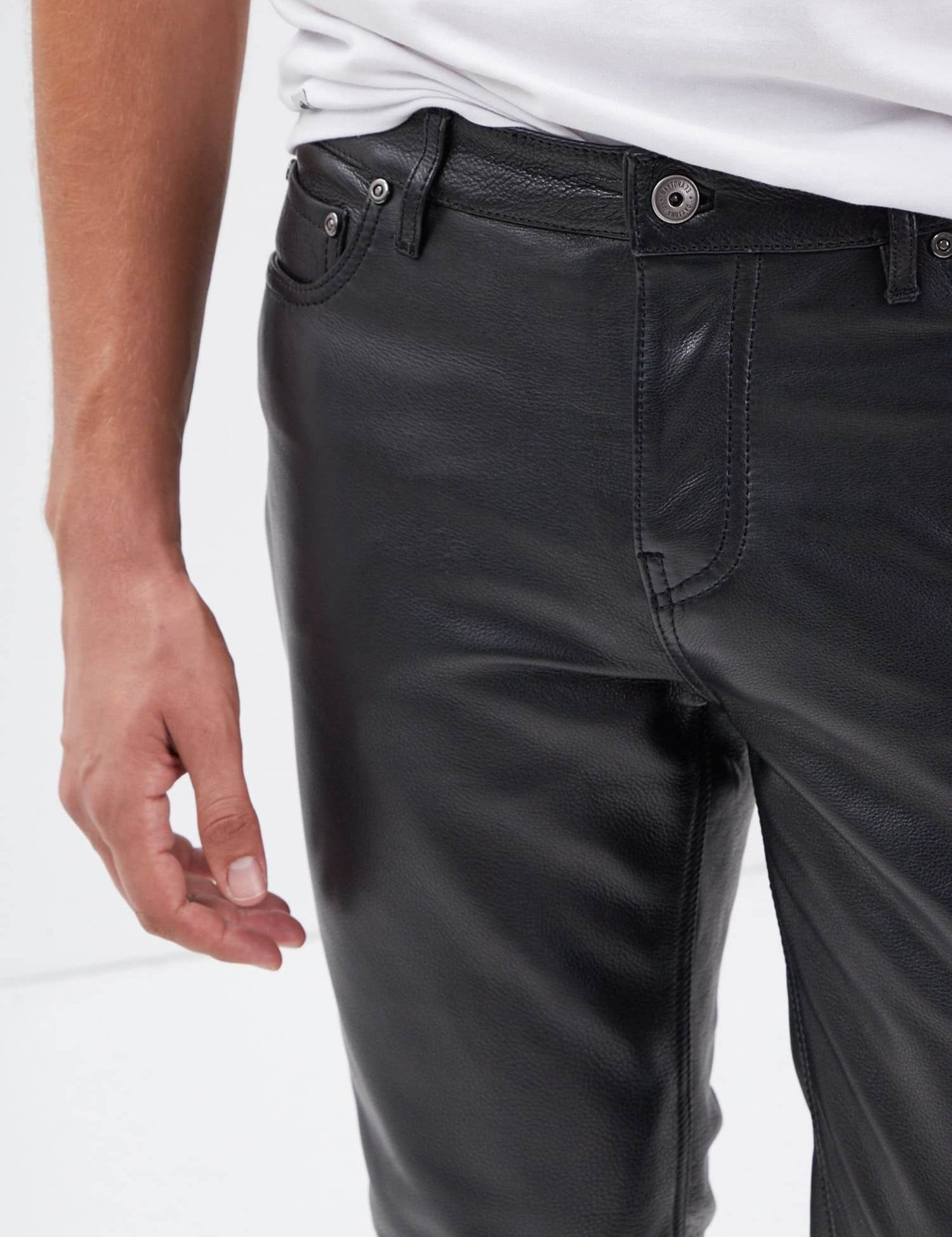 Booling pant r/milled - Pantalon cuir homme - Accueil