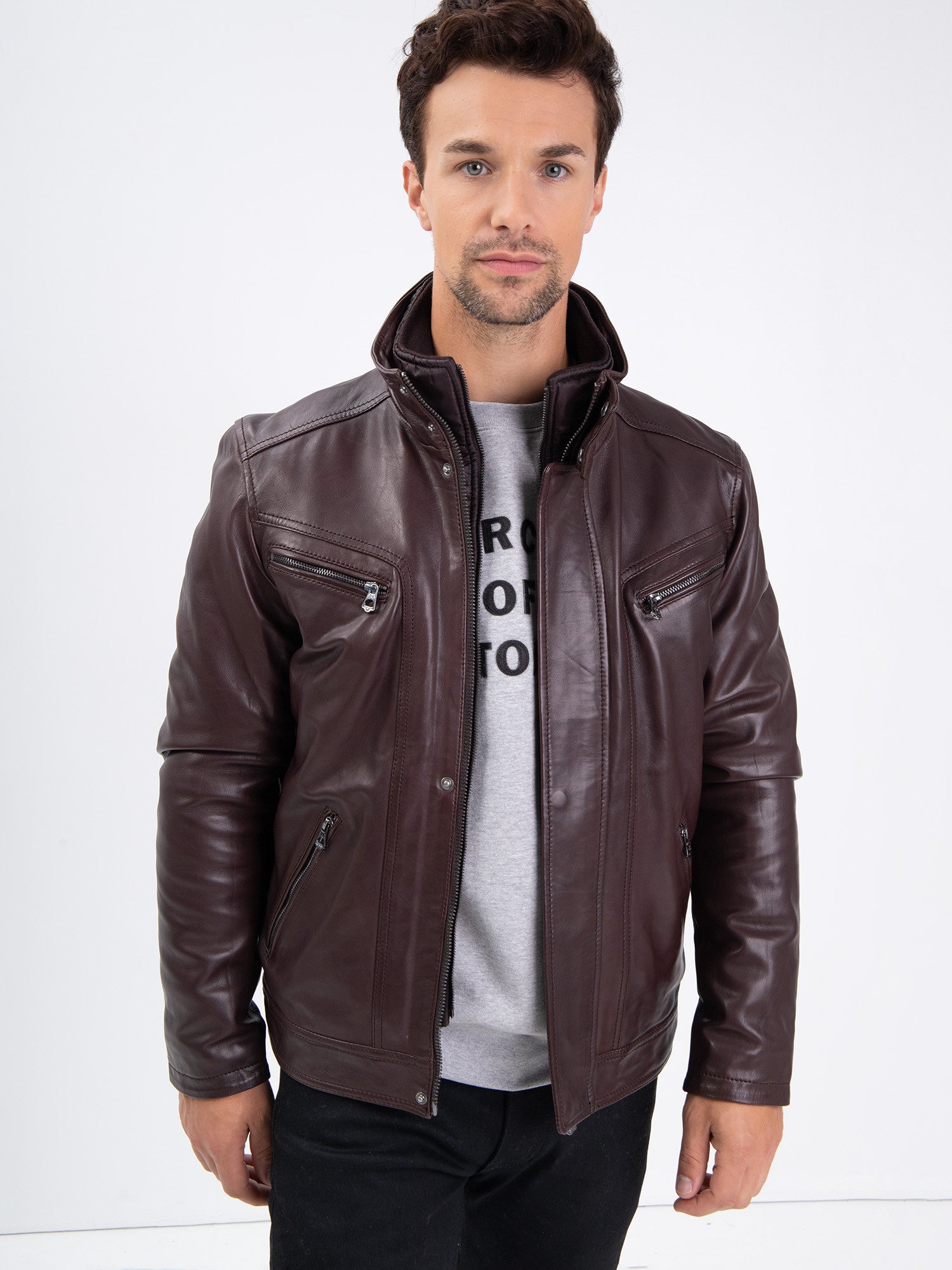 Falconero+ic - Blouson cuir homme - Homme