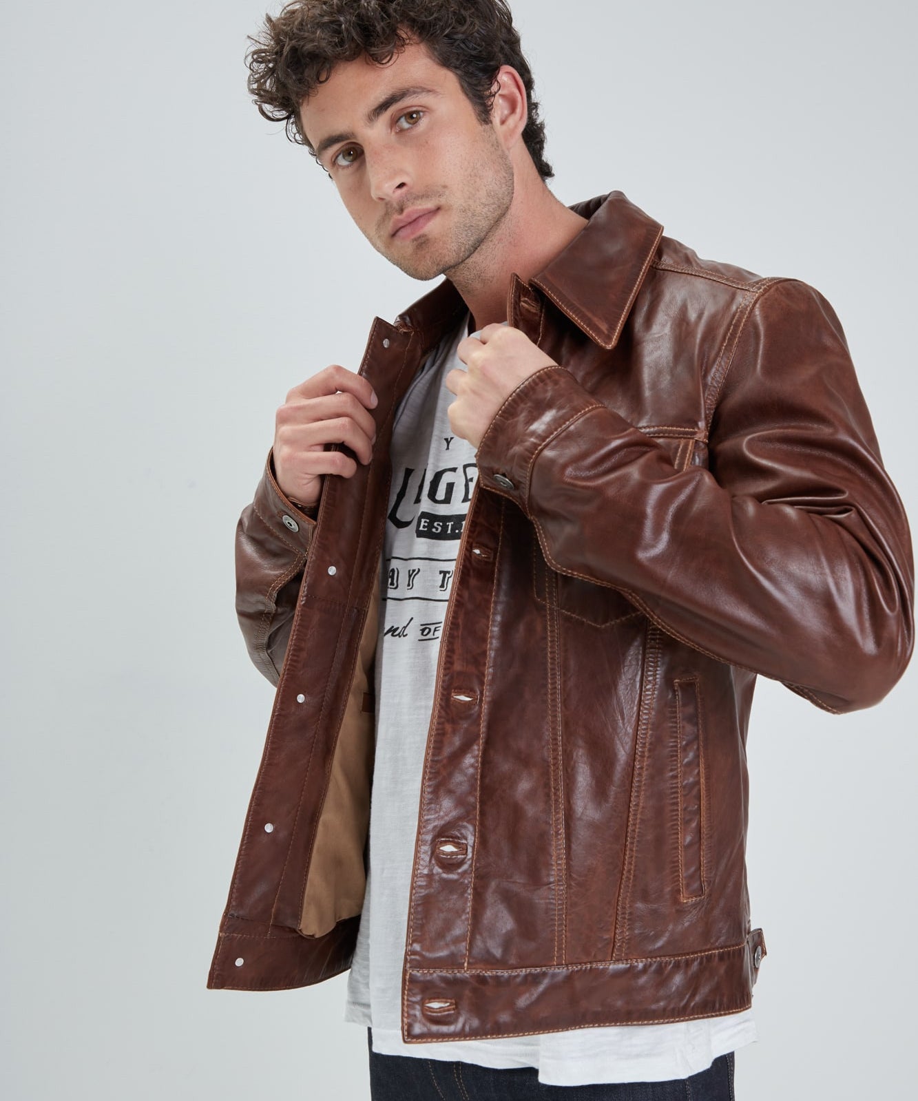 Baker - Blouson cuir homme - Accueil