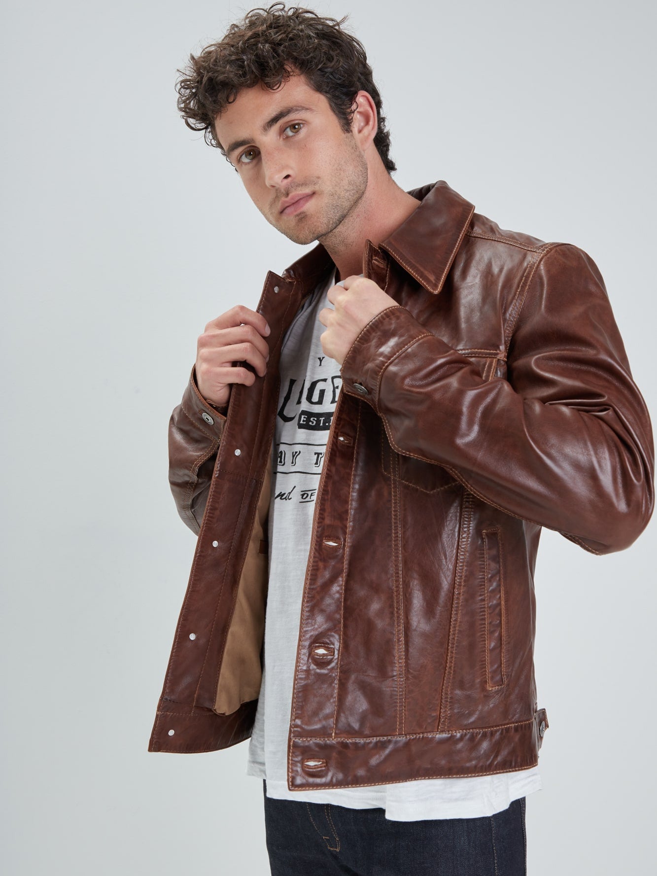 Baker - Blouson cuir homme - Accueil