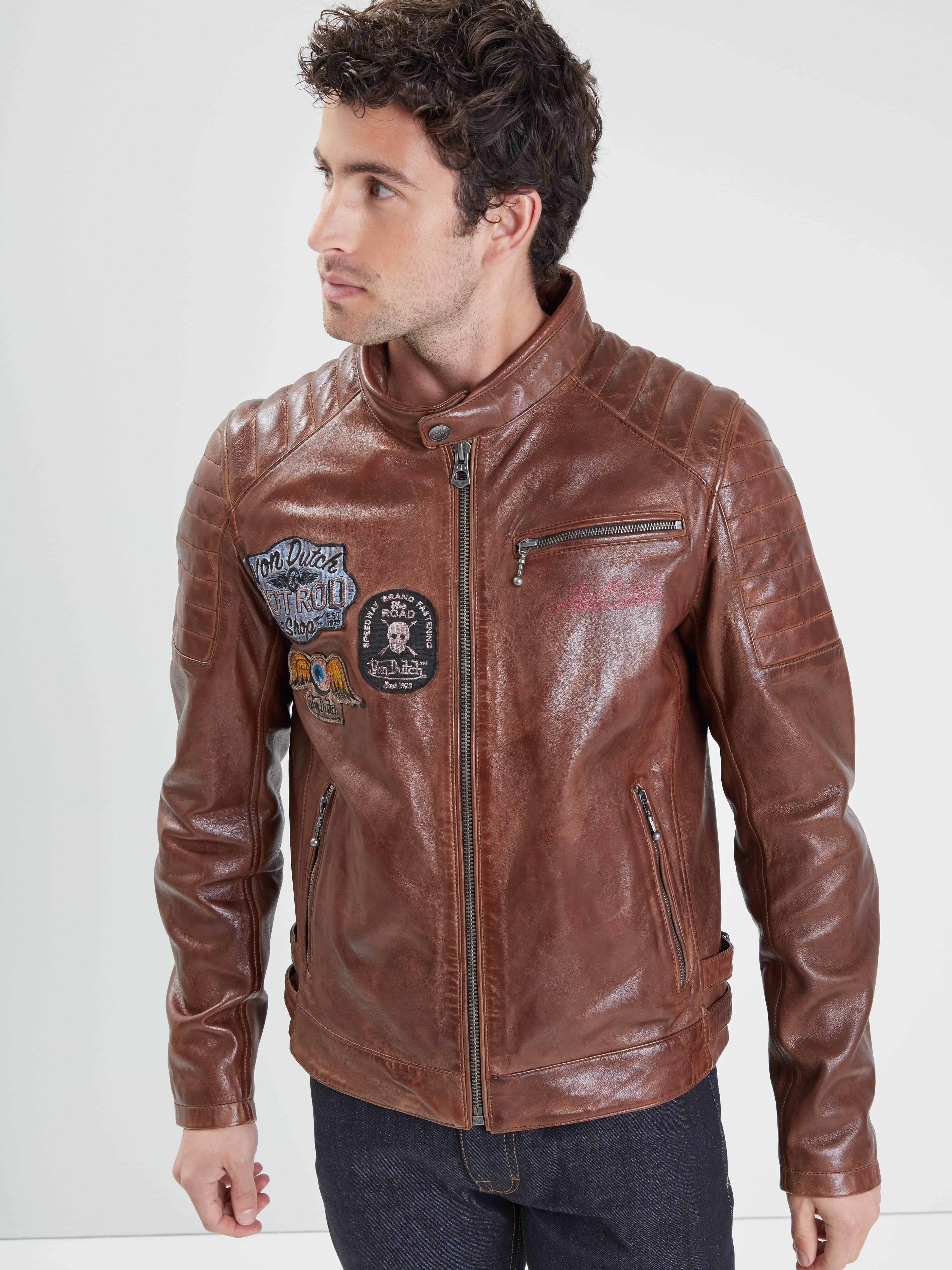 Bik von - Blouson cuir homme - Accueil