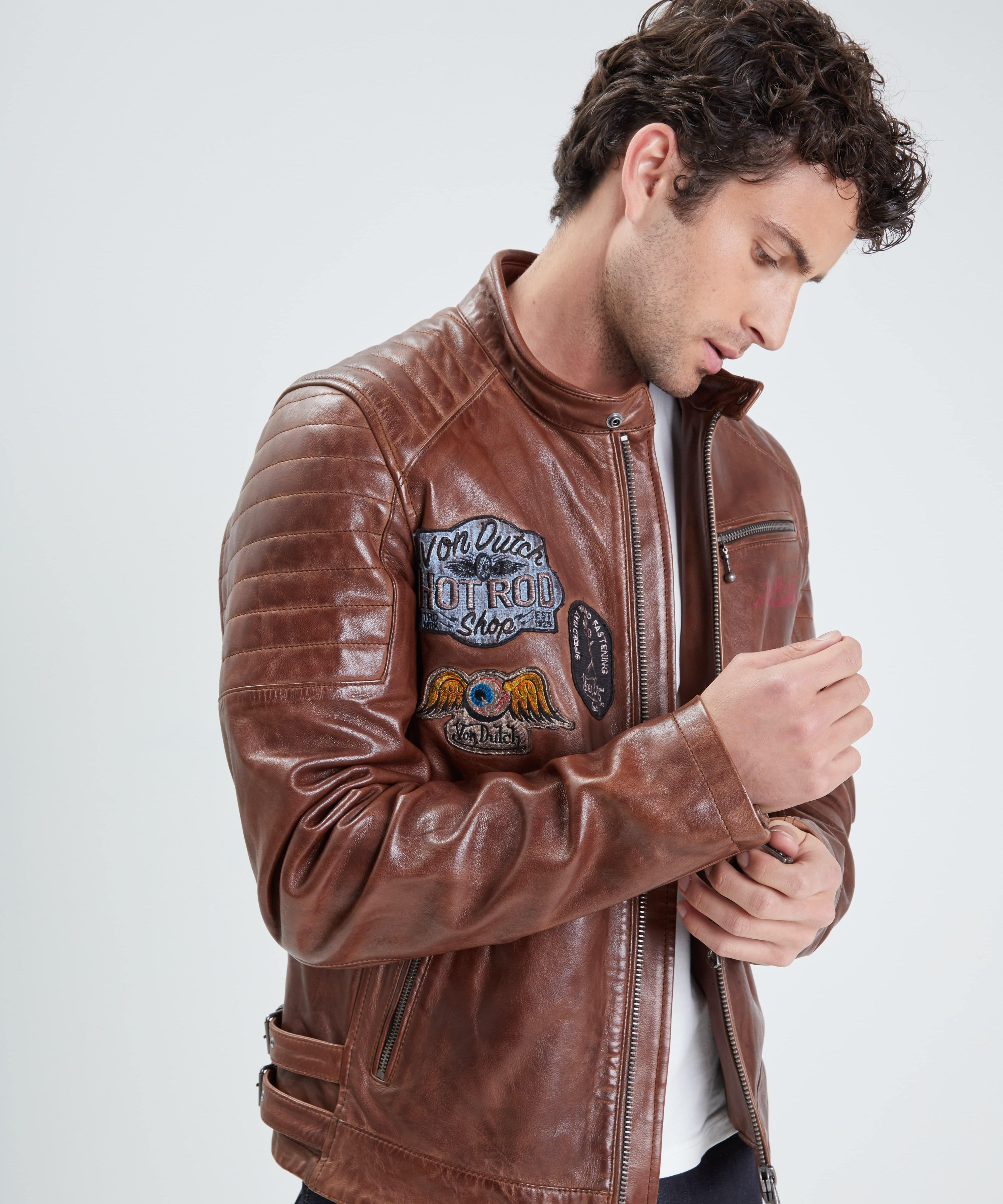 Bik von - Blouson cuir homme - Accueil