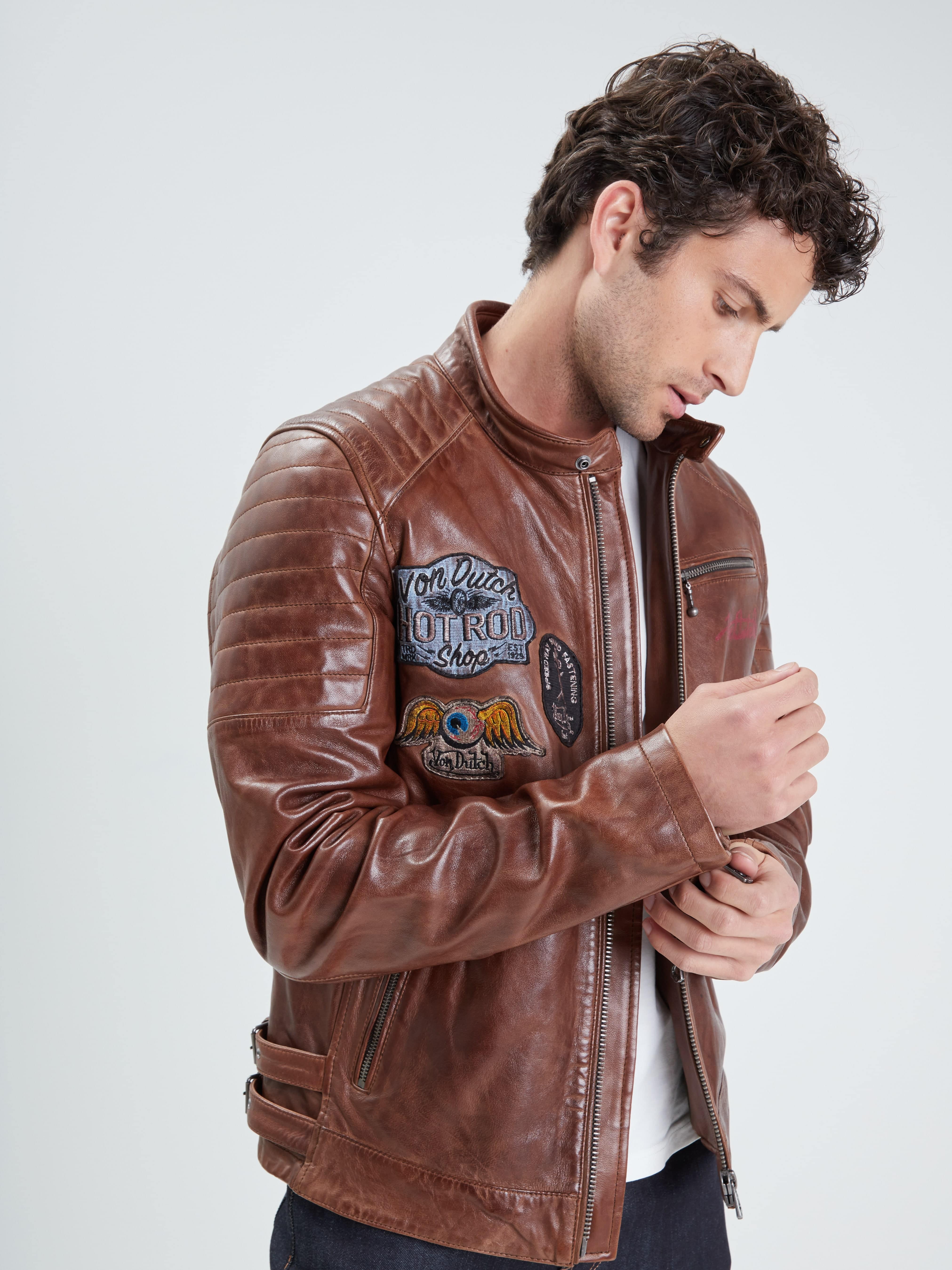 Bik von - Blouson cuir homme - Accueil