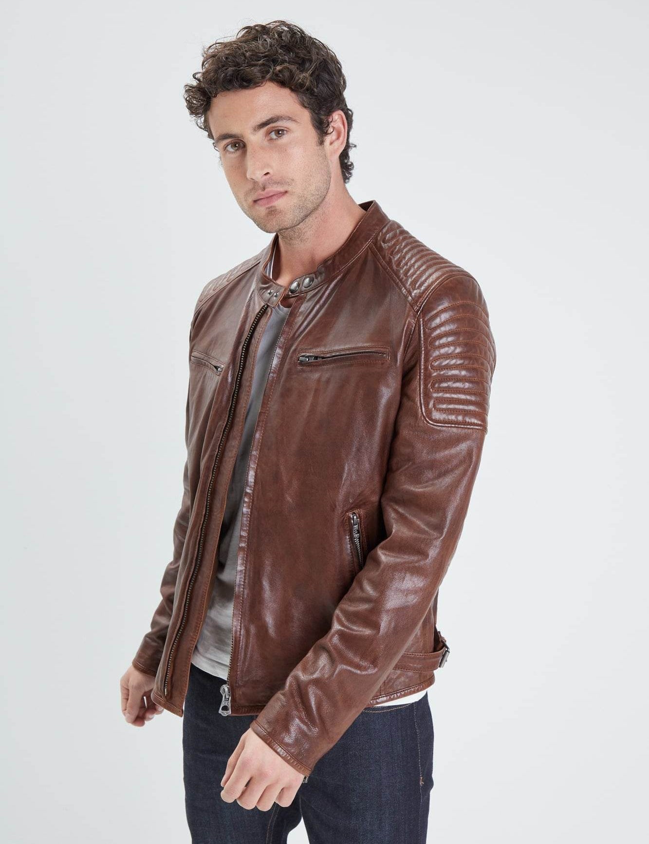 Stirling - Blouson cuir homme - Homme