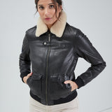 Air pilot - Blouson cuir femme - Femme