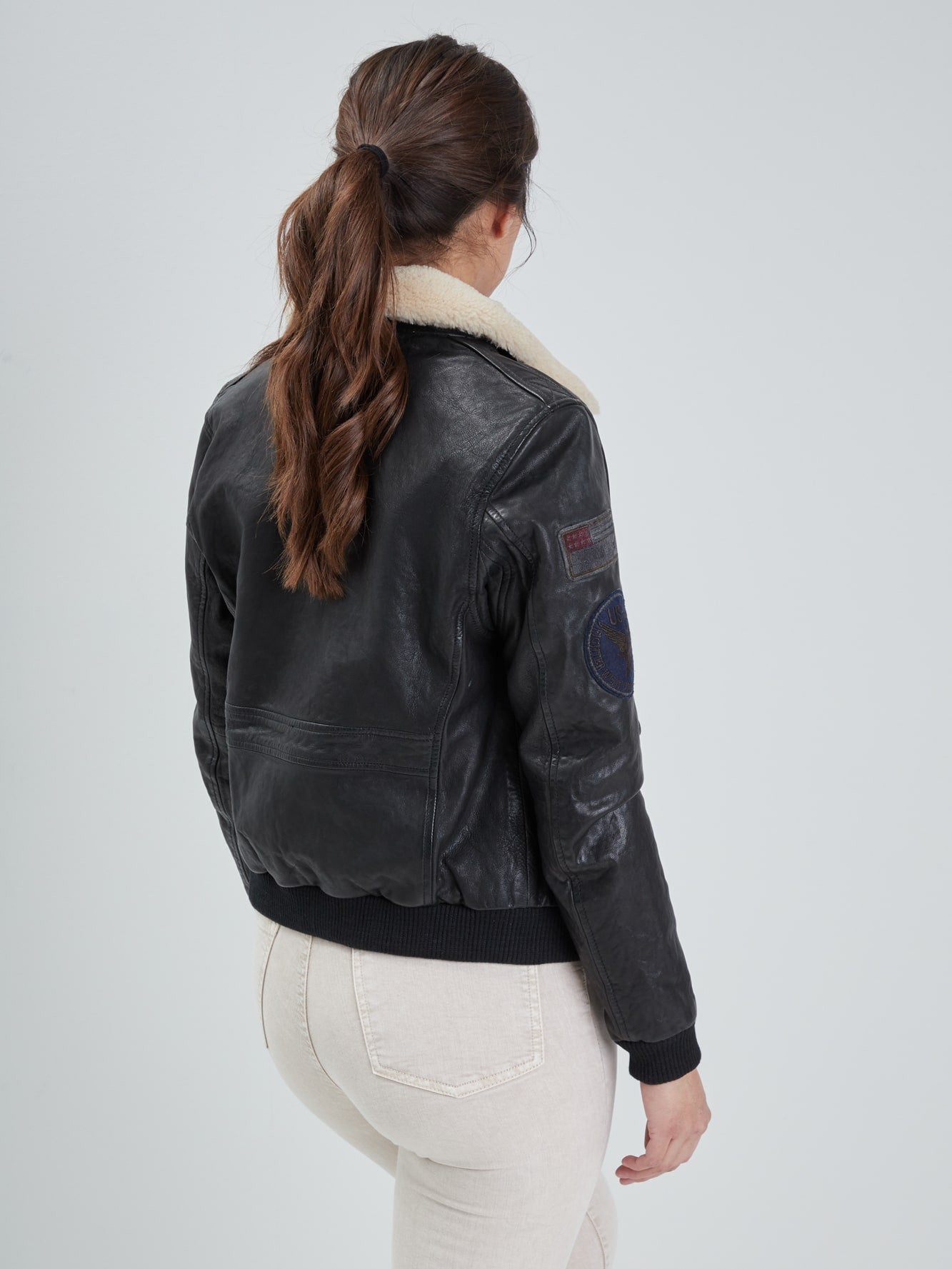 Air pilot - Blouson cuir femme - Femme