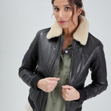 Air pilot - Blouson cuir femme - Femme