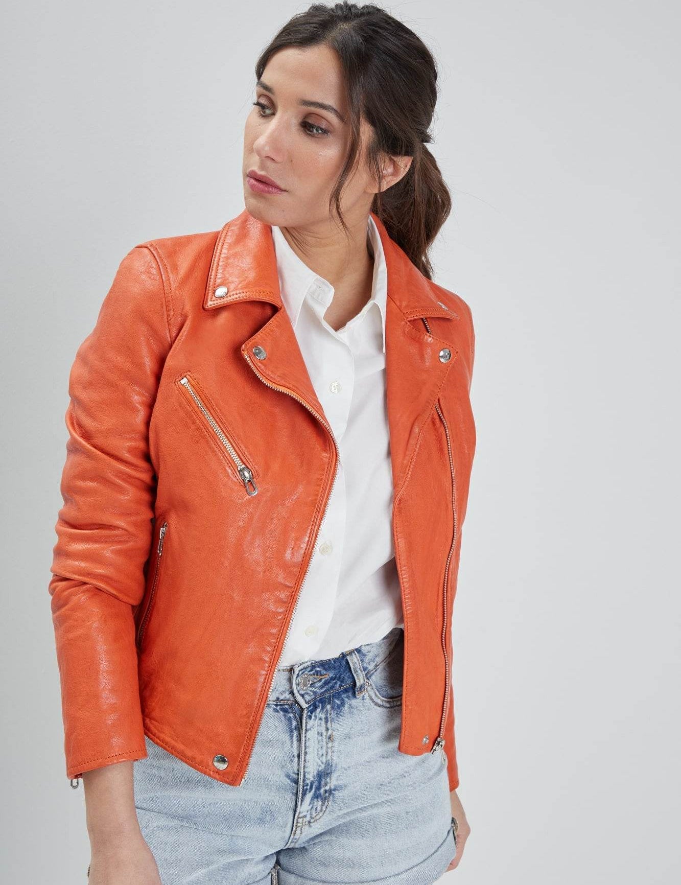 Olympe - Perfecto cuir femme - Femme