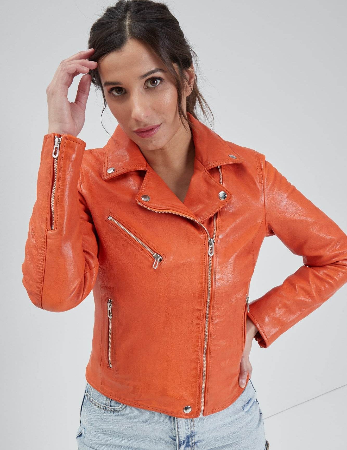 Olympe - Perfecto cuir femme - Femme
