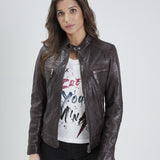 Silene + hood - Blouson cuir femme - Accueil