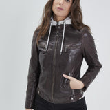 Silene + hood - Blouson cuir femme - Accueil