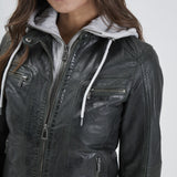 Silene + hood - Blouson cuir femme - Accueil