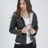 Silene + hood - Blouson cuir femme - Accueil