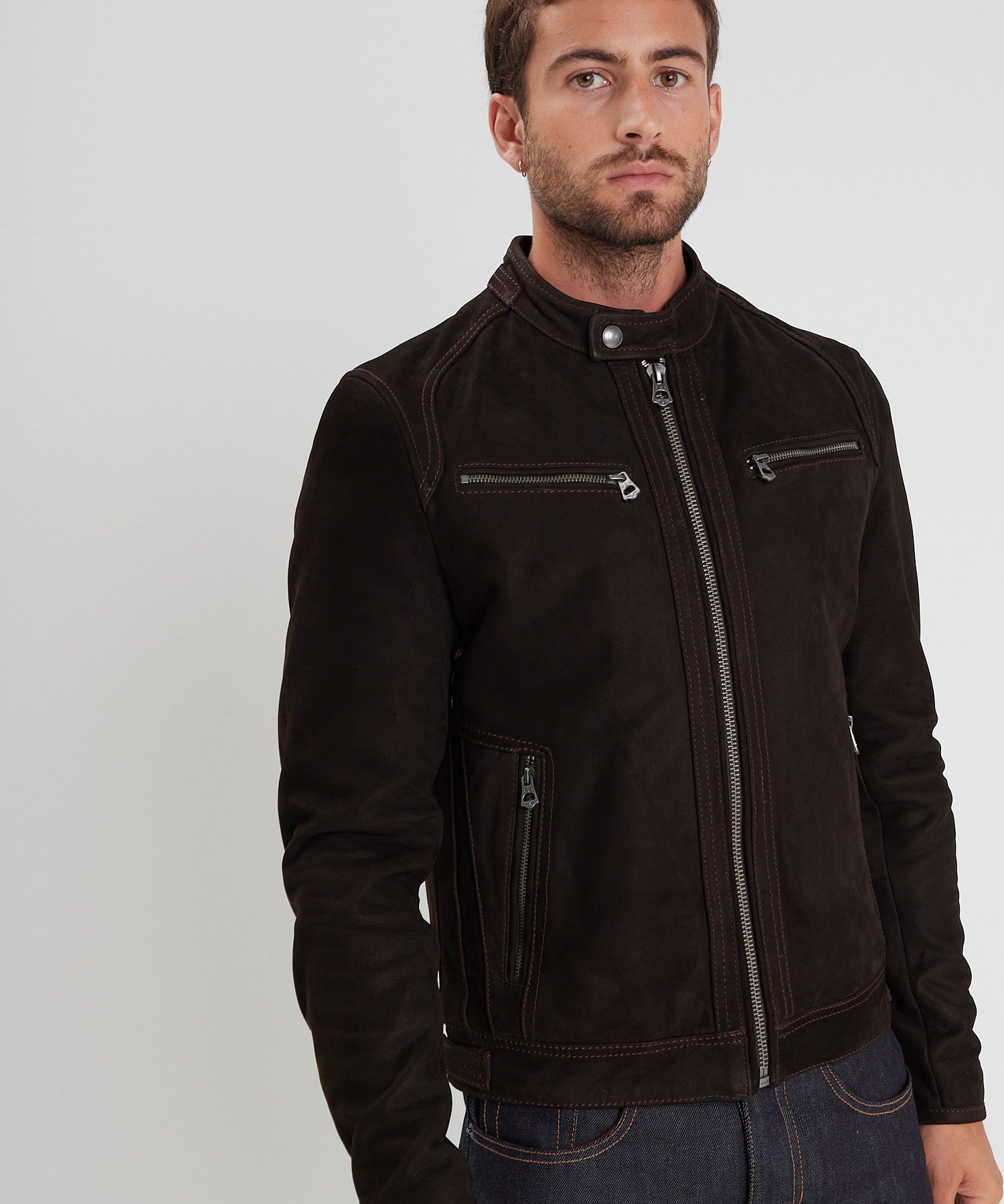 Scaroni madisson - Blouson cuir homme - Homme