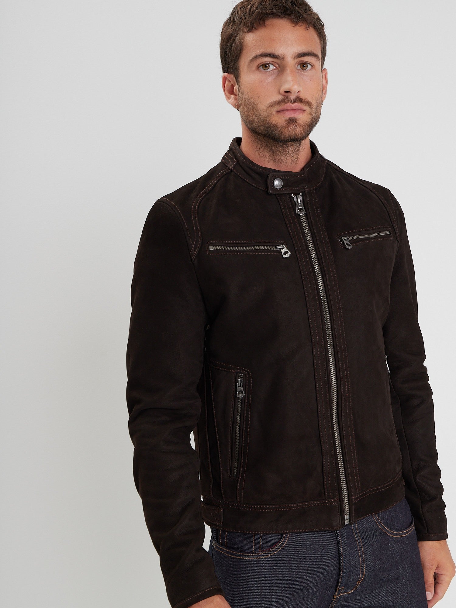 Scaroni madisson - Blouson cuir homme - Homme