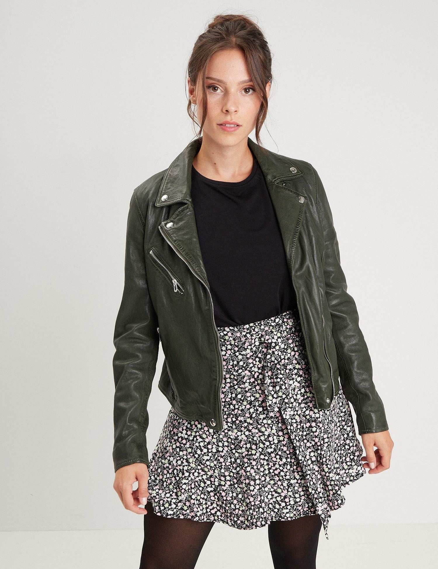 Olympe - Perfecto cuir femme - Femme
