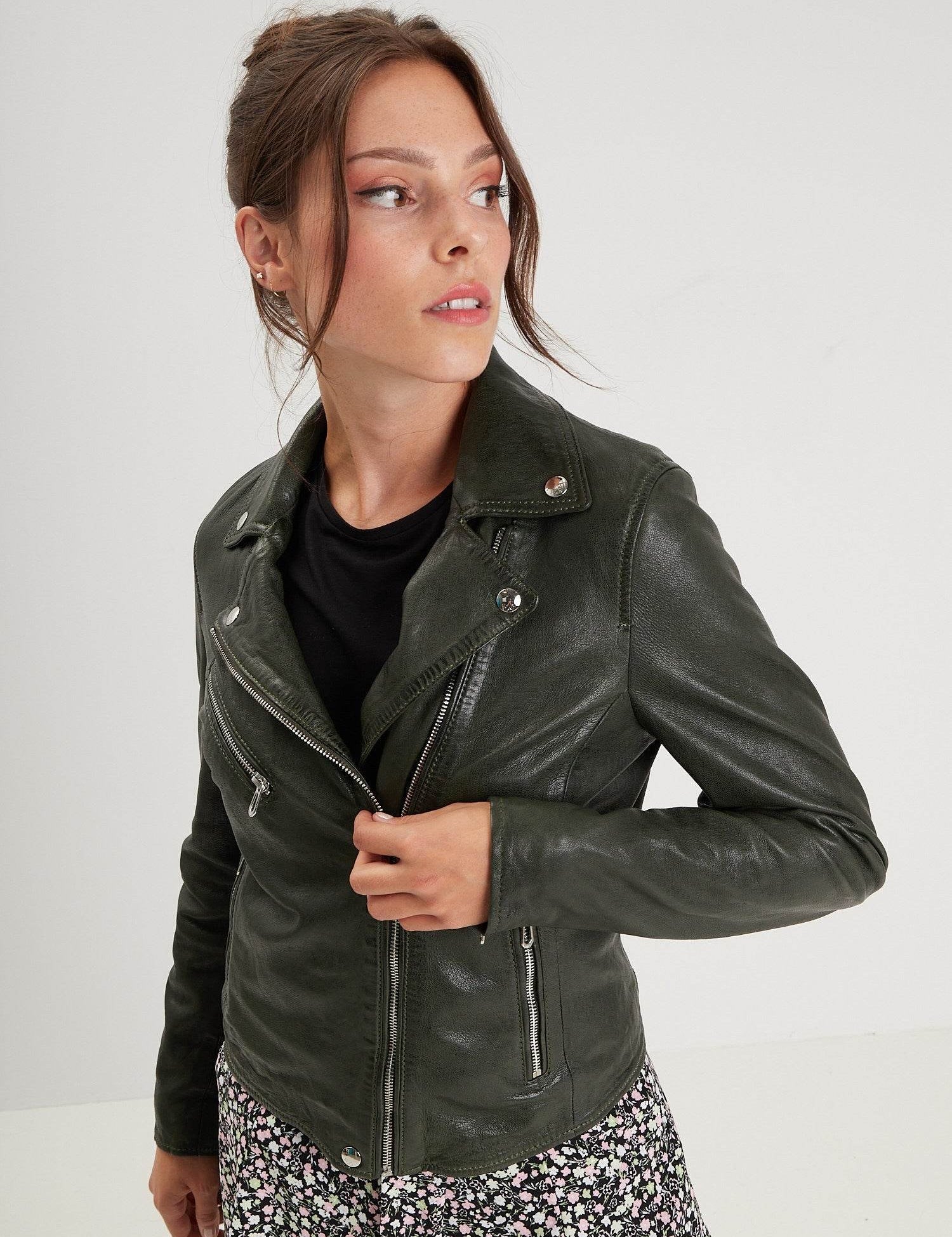 Olympe - Perfecto cuir femme - Femme