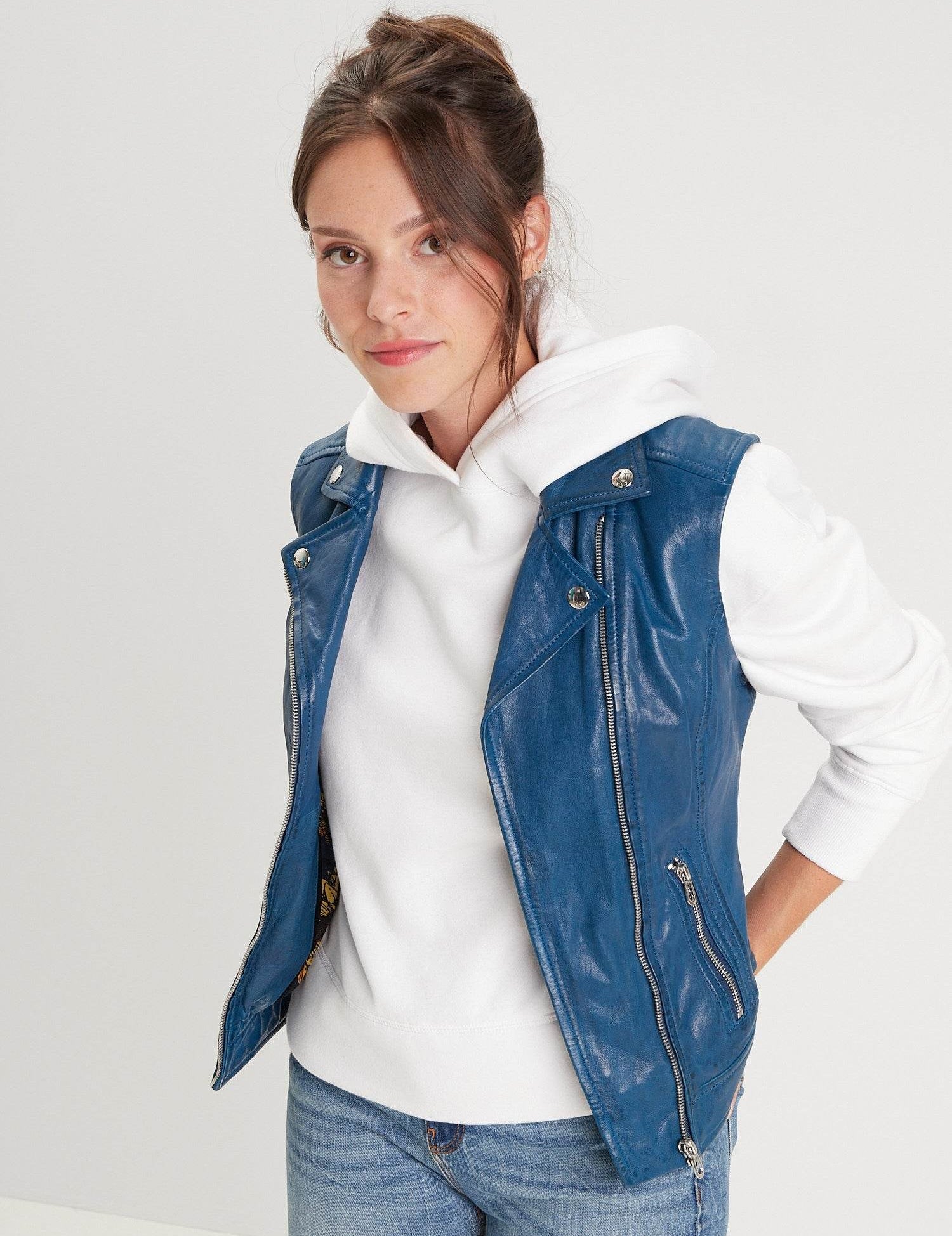 Sarah - Perfecto cuir femme - Accueil