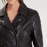 Louison - Blouson cuir femme - Accueil