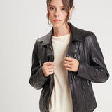 Margaux - Blouson cuir femme - Accueil