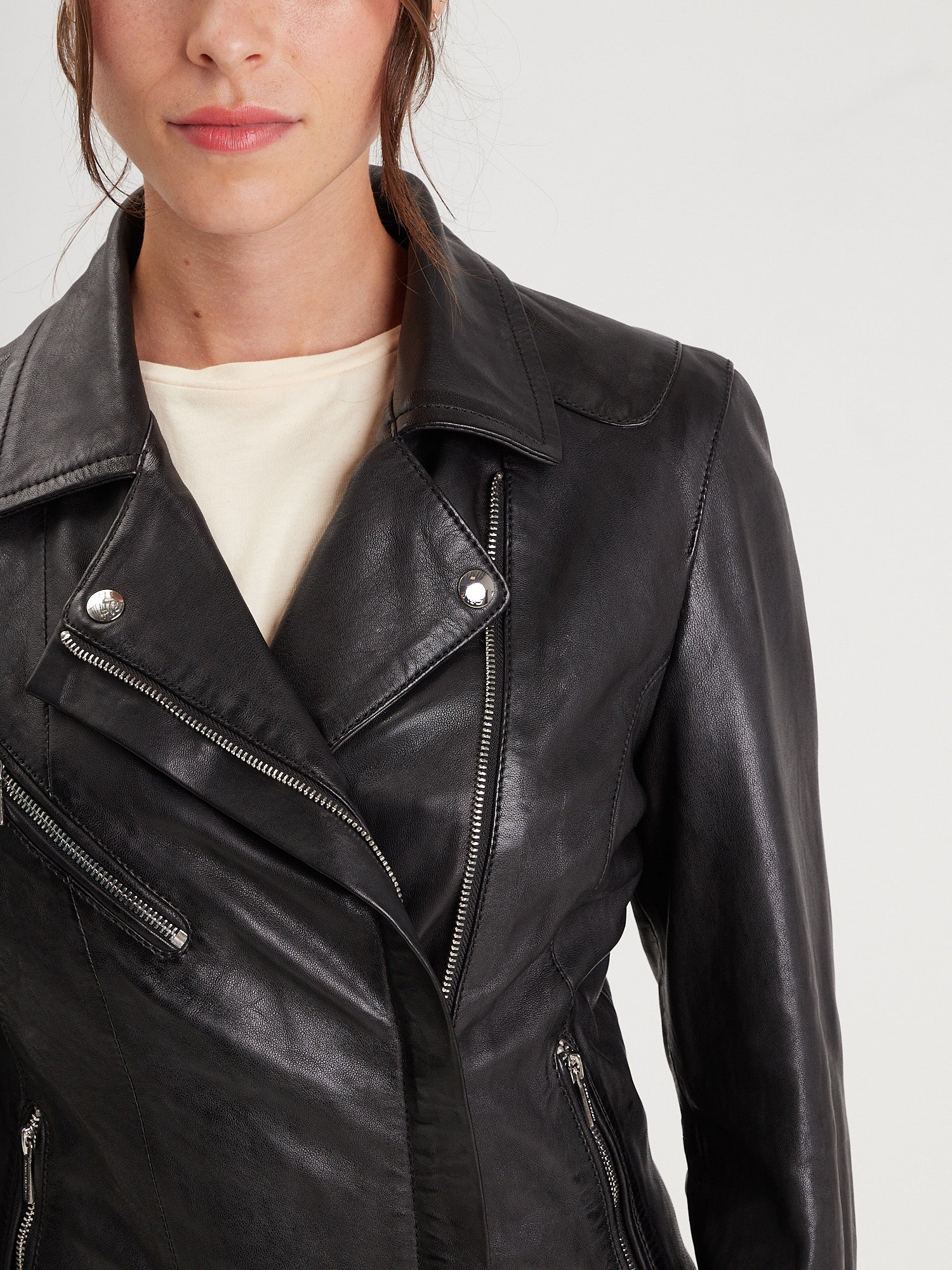 Margaux - Blouson cuir femme - Accueil