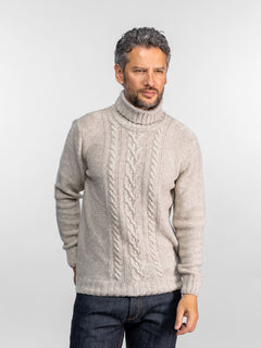 Turtle - Pull tricot en laine homme