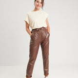 Joy - Pantalon cuir femme - Accueil