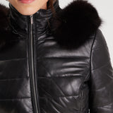 Helena fur - Doudoune cuir femme - Femme