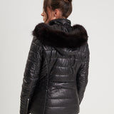 Helena fur - Doudoune cuir femme - Femme