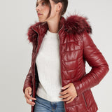 Helena fur - Doudoune cuir femme - Femme