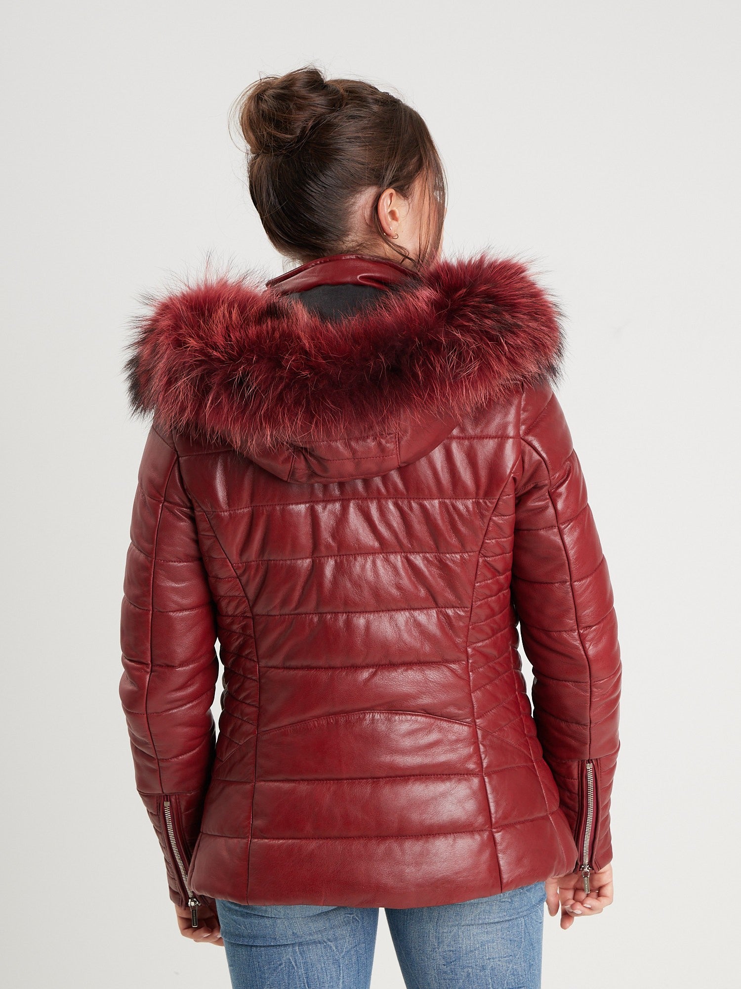 Helena fur - Doudoune cuir femme - Femme