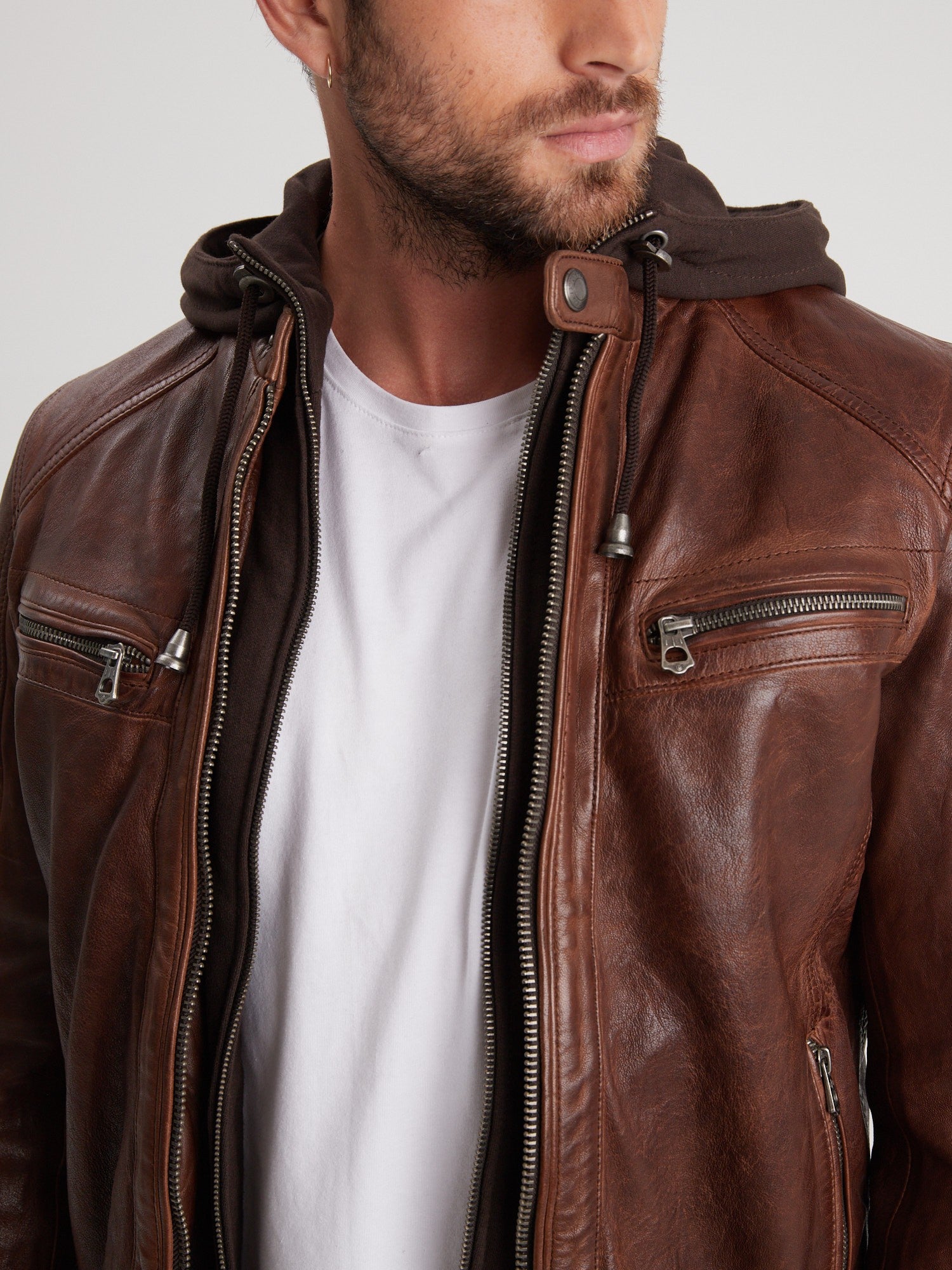 Bishop - Blouson cuir homme - Homme