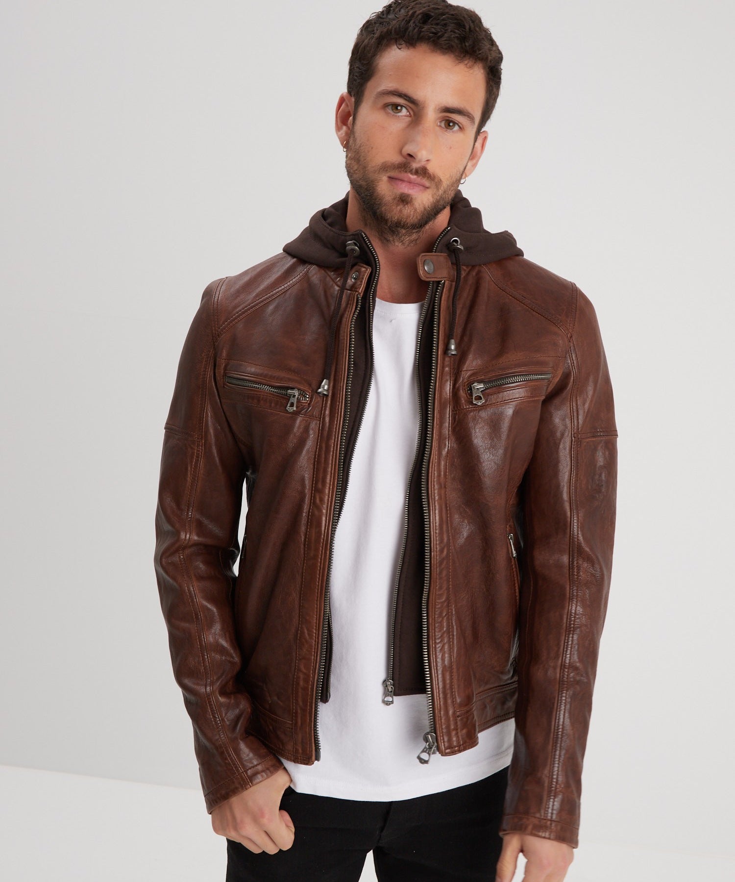 Bishop - Blouson cuir homme - Homme