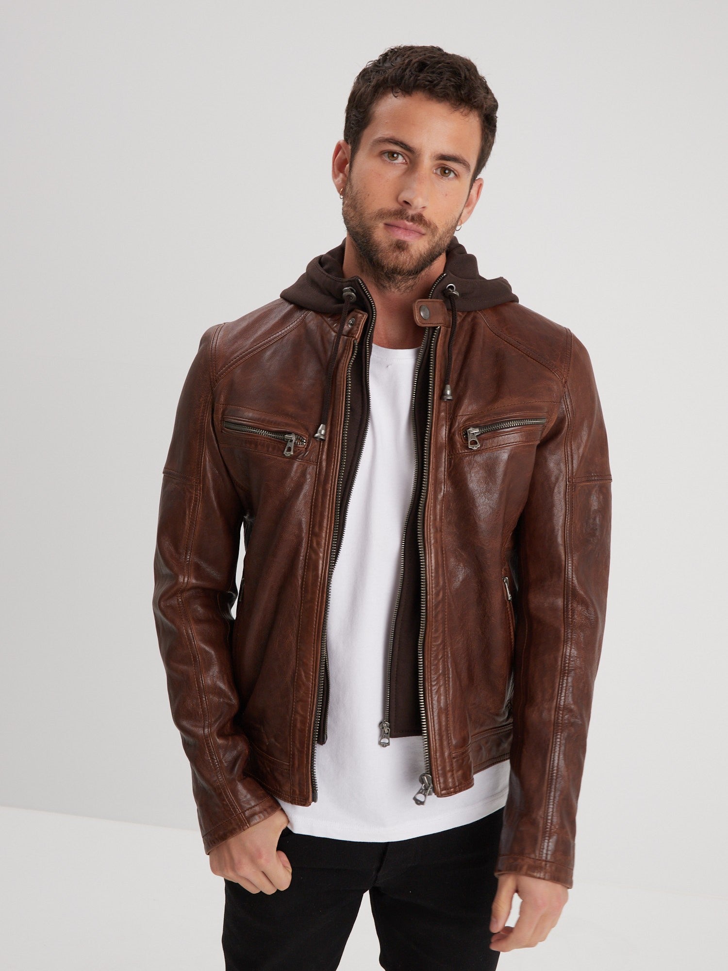 Bishop - Blouson cuir homme - Homme