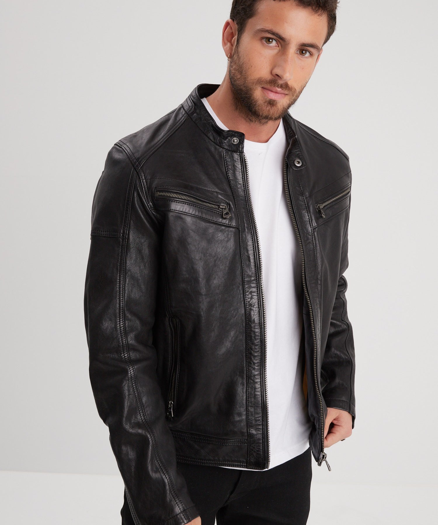 Bishop - Blouson cuir homme - Homme