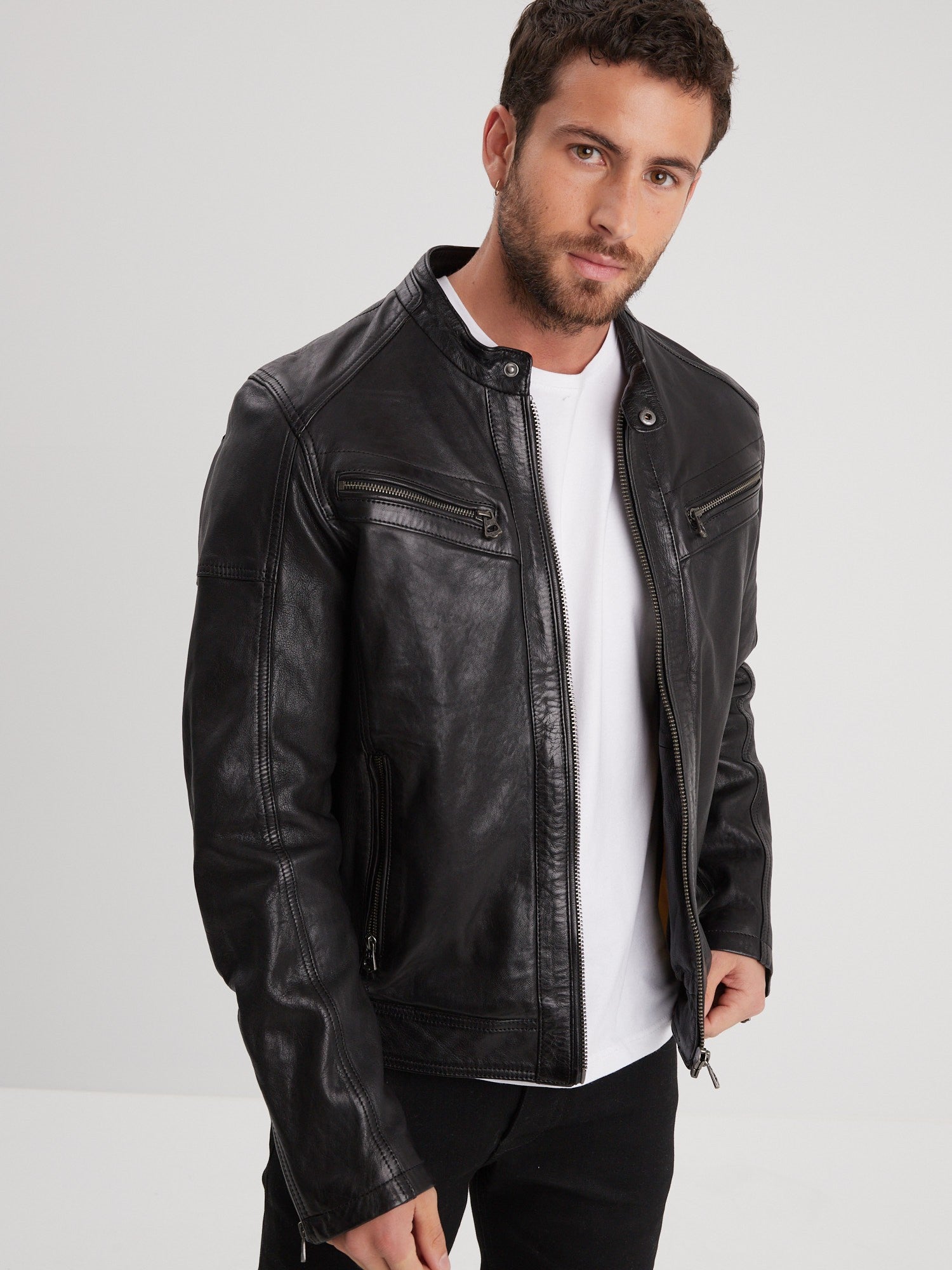 Bishop - Blouson cuir homme - Homme