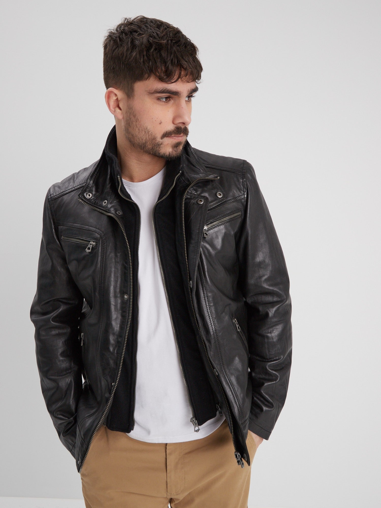 Falconero+ic - Blouson cuir homme - Homme