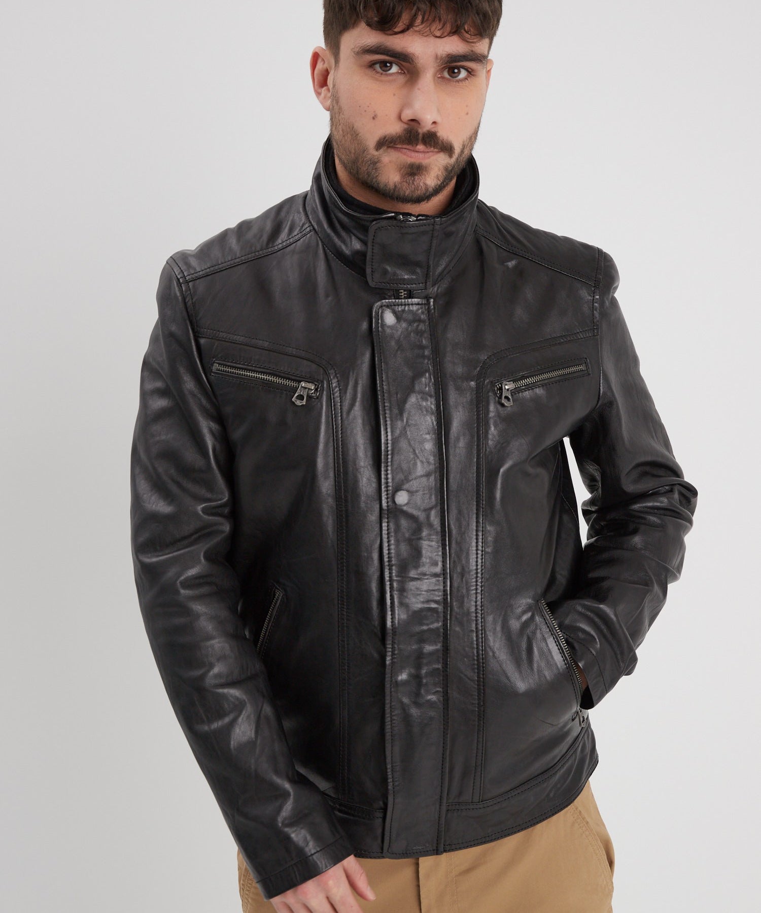 Falconero+ic - Blouson cuir homme - Homme