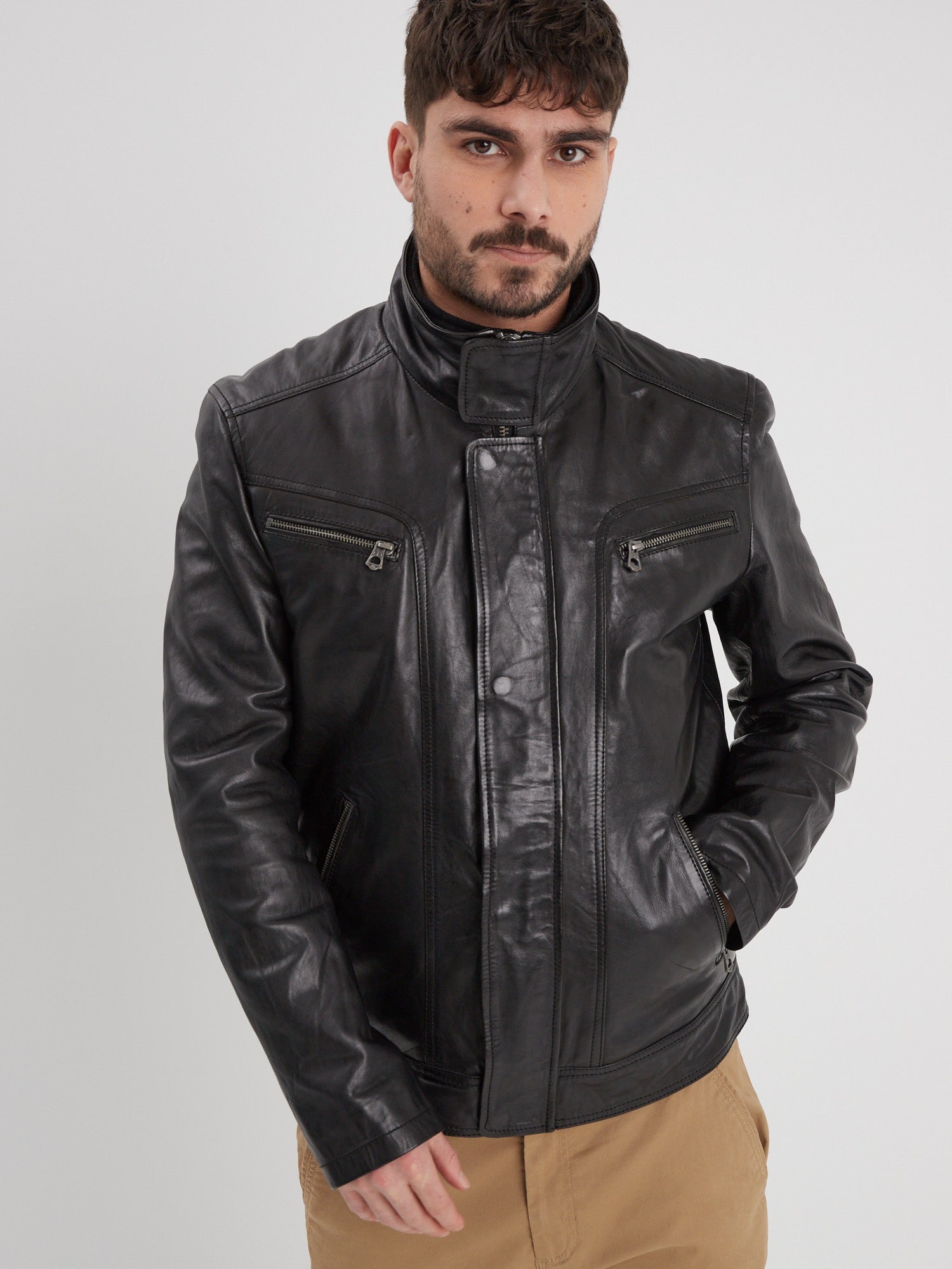 Falconero+ic - Blouson cuir homme - Homme