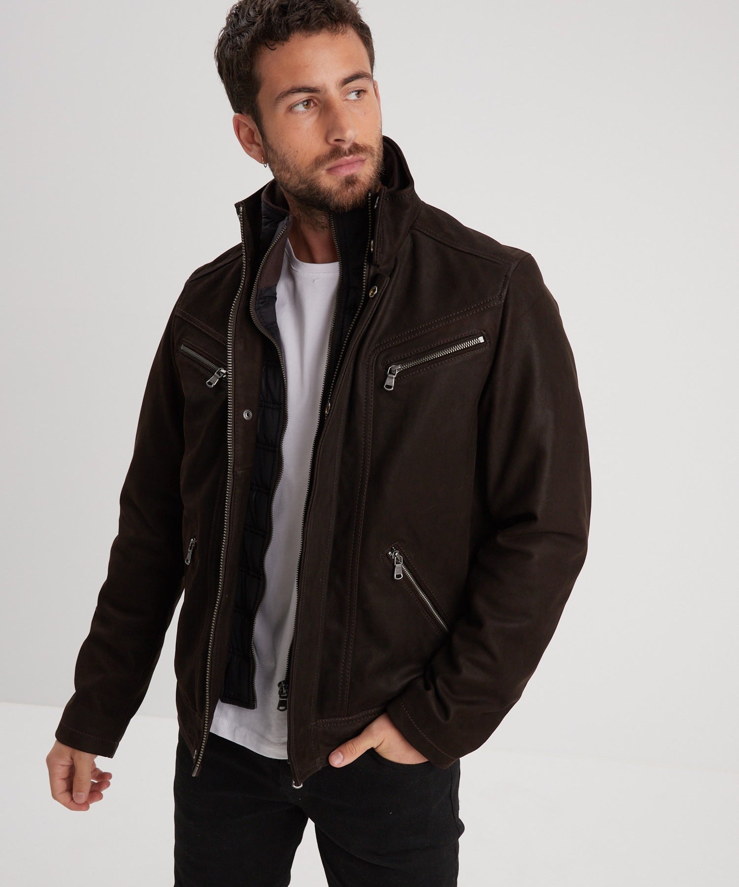 Falcon madisson - Blouson cuir homme - Homme