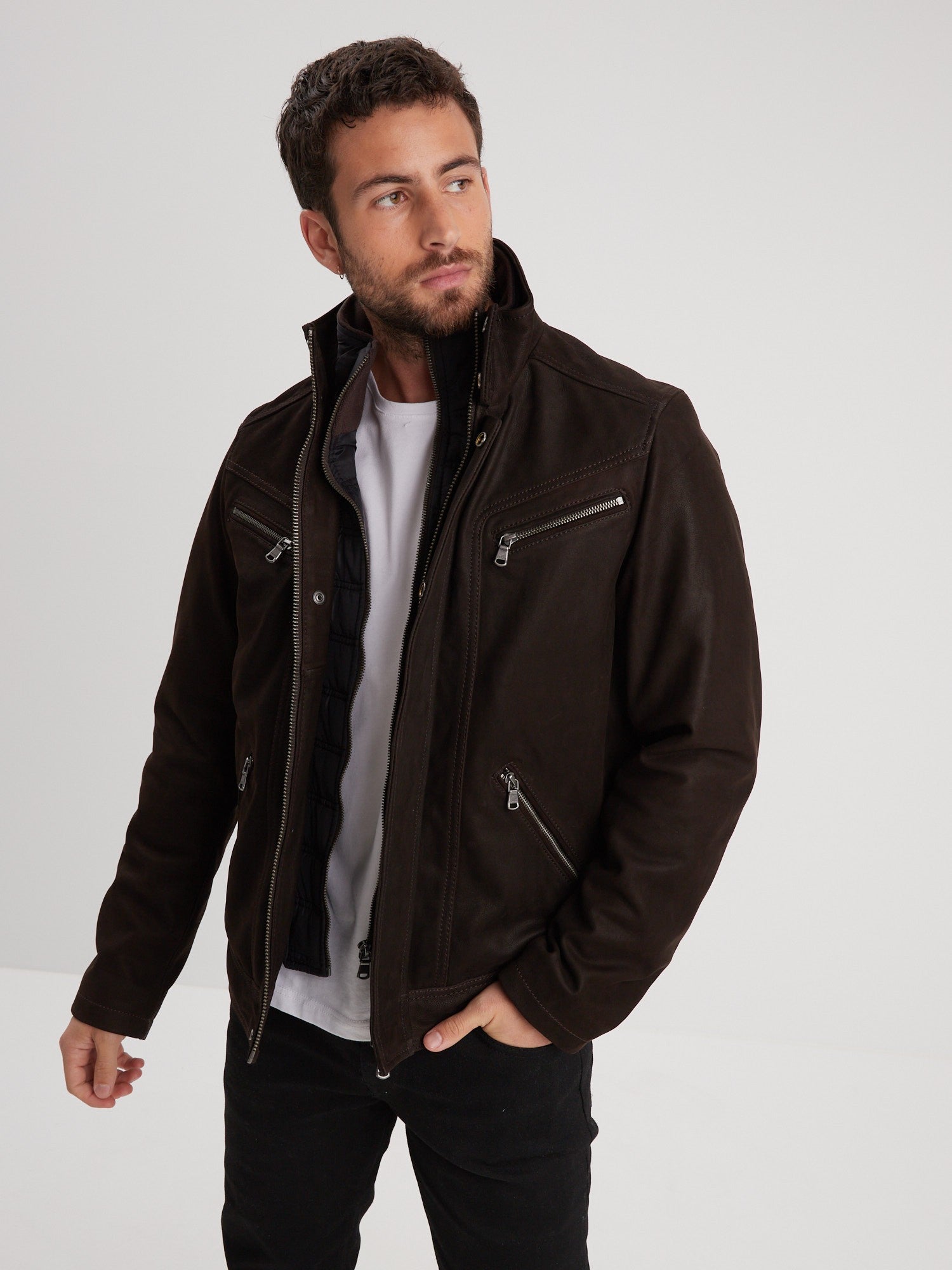 Falcon madisson - Blouson cuir homme - Homme