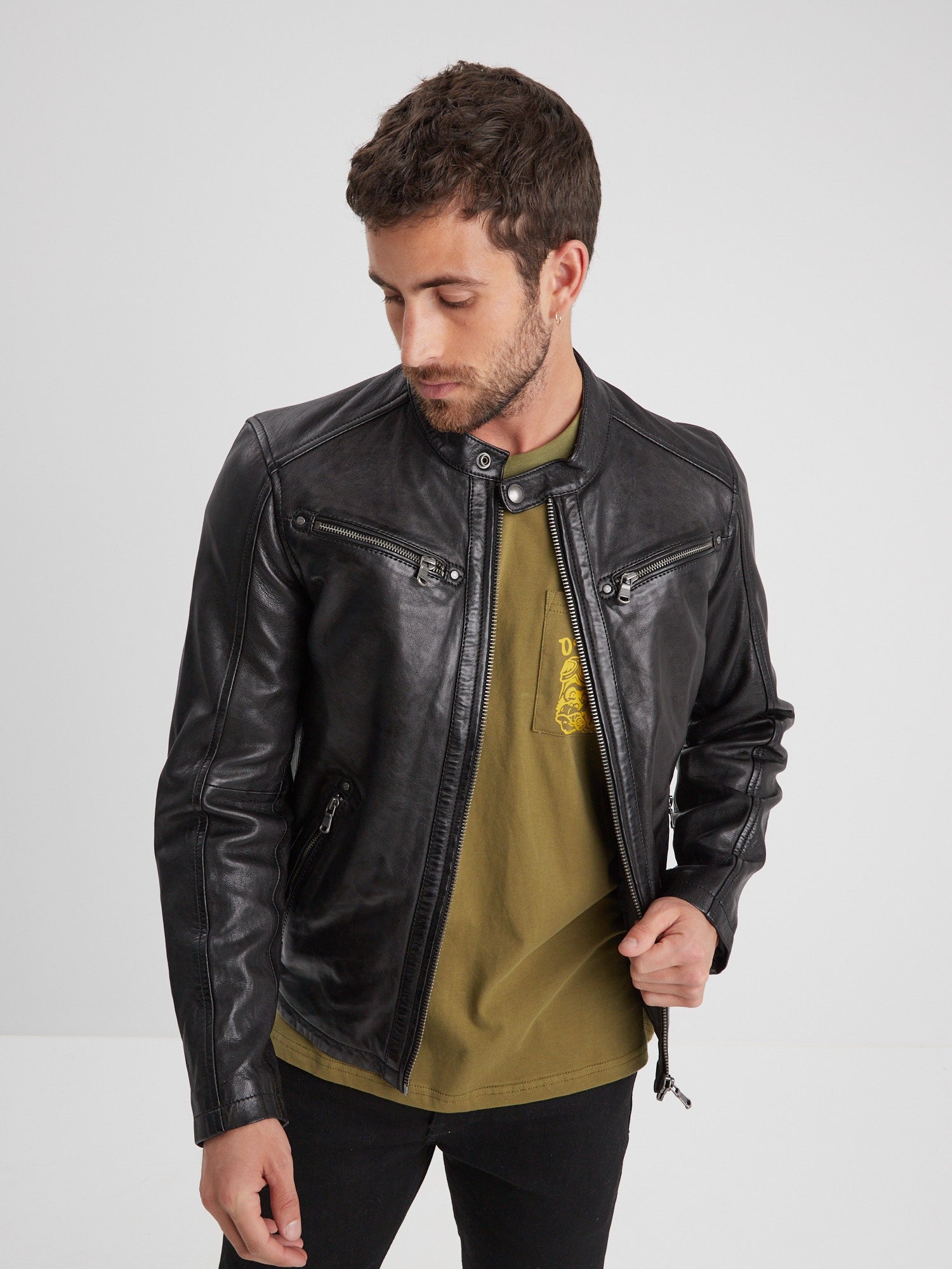 Gafino - Blouson cuir homme - Homme