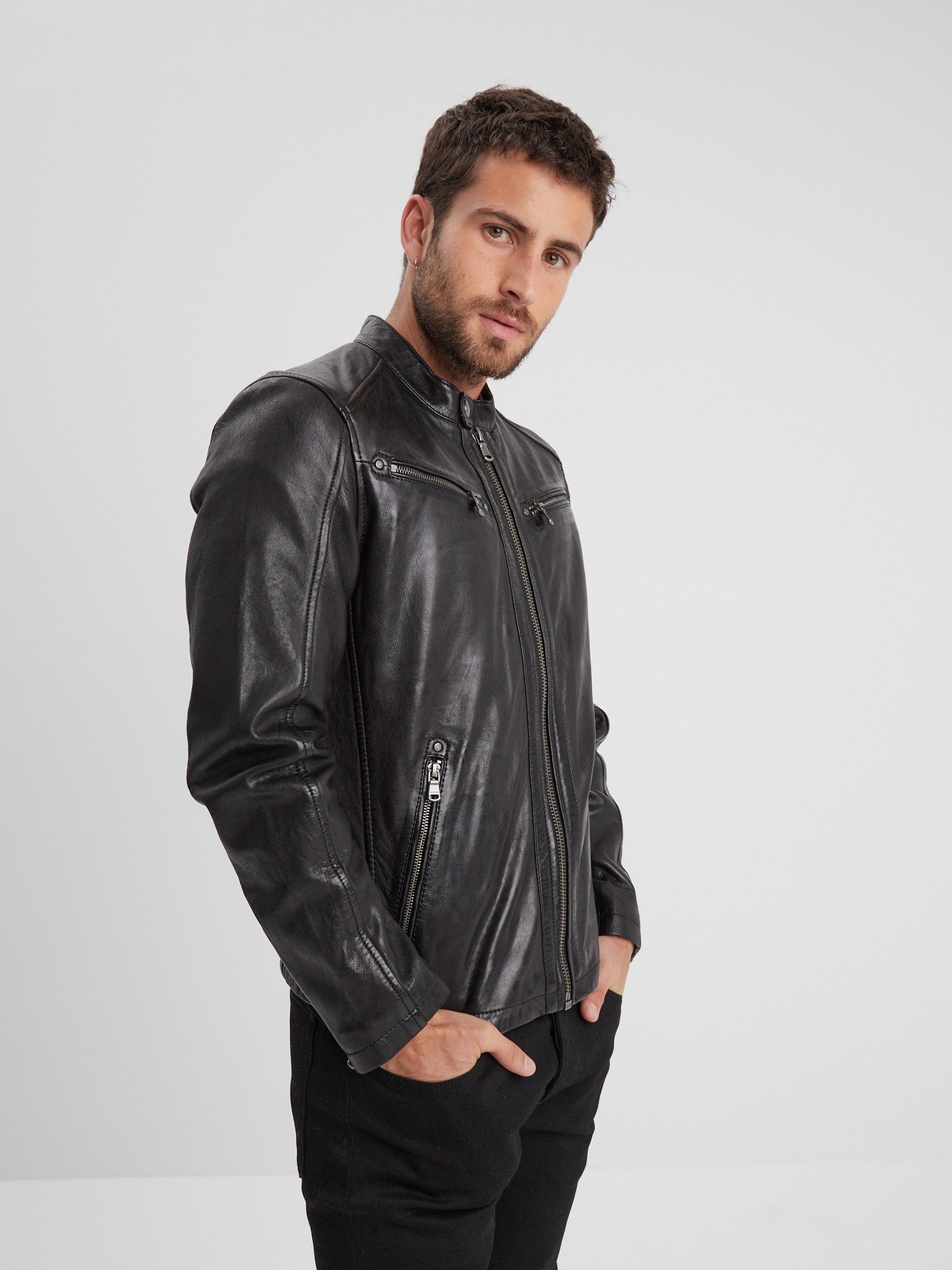 Gafino - Blouson cuir homme - Homme