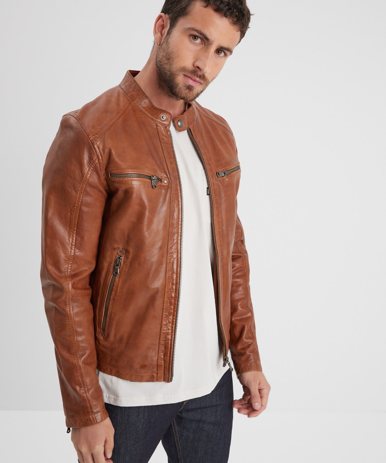 Gafino - Blouson cuir homme - Homme