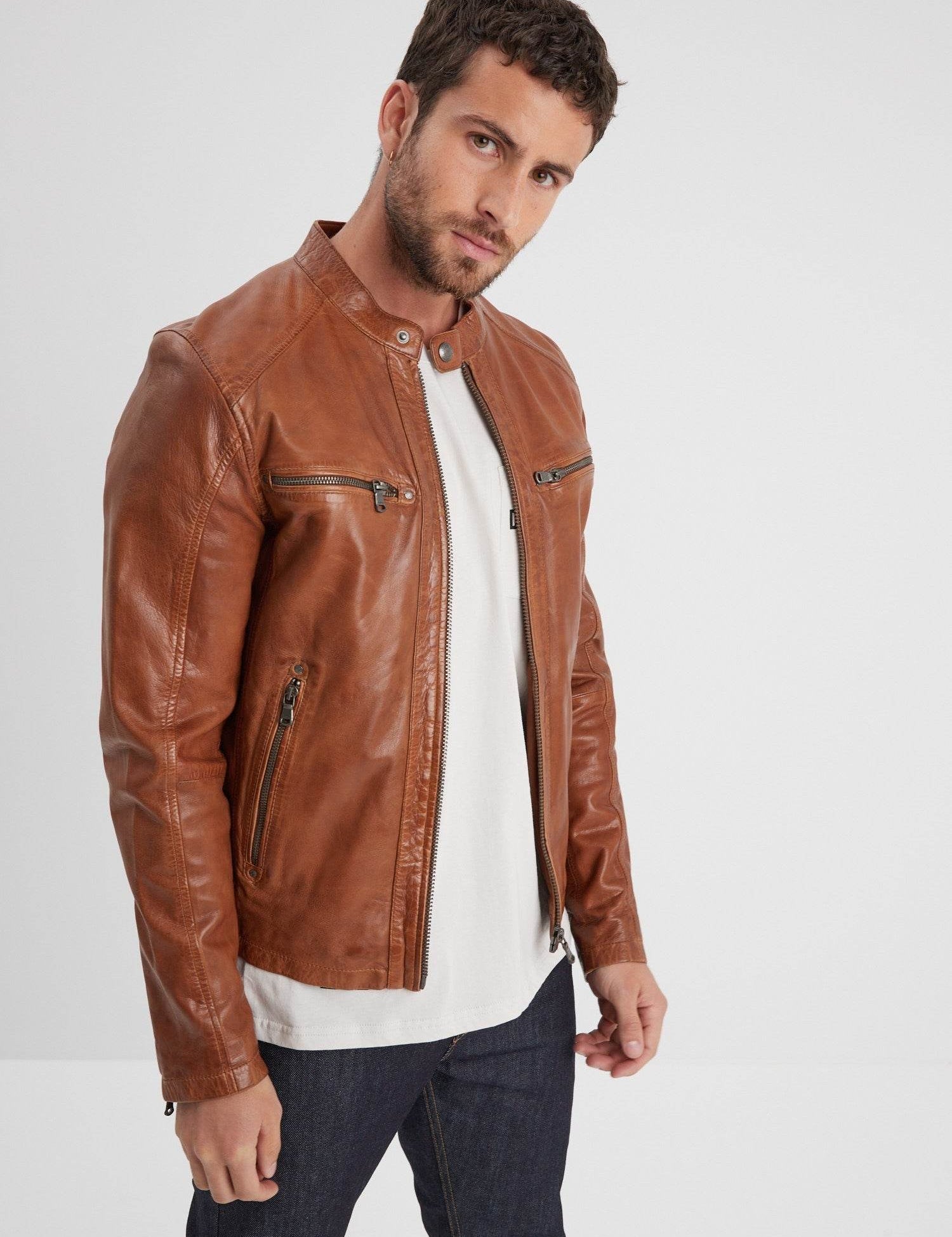 Gafino - Blouson cuir homme - Homme