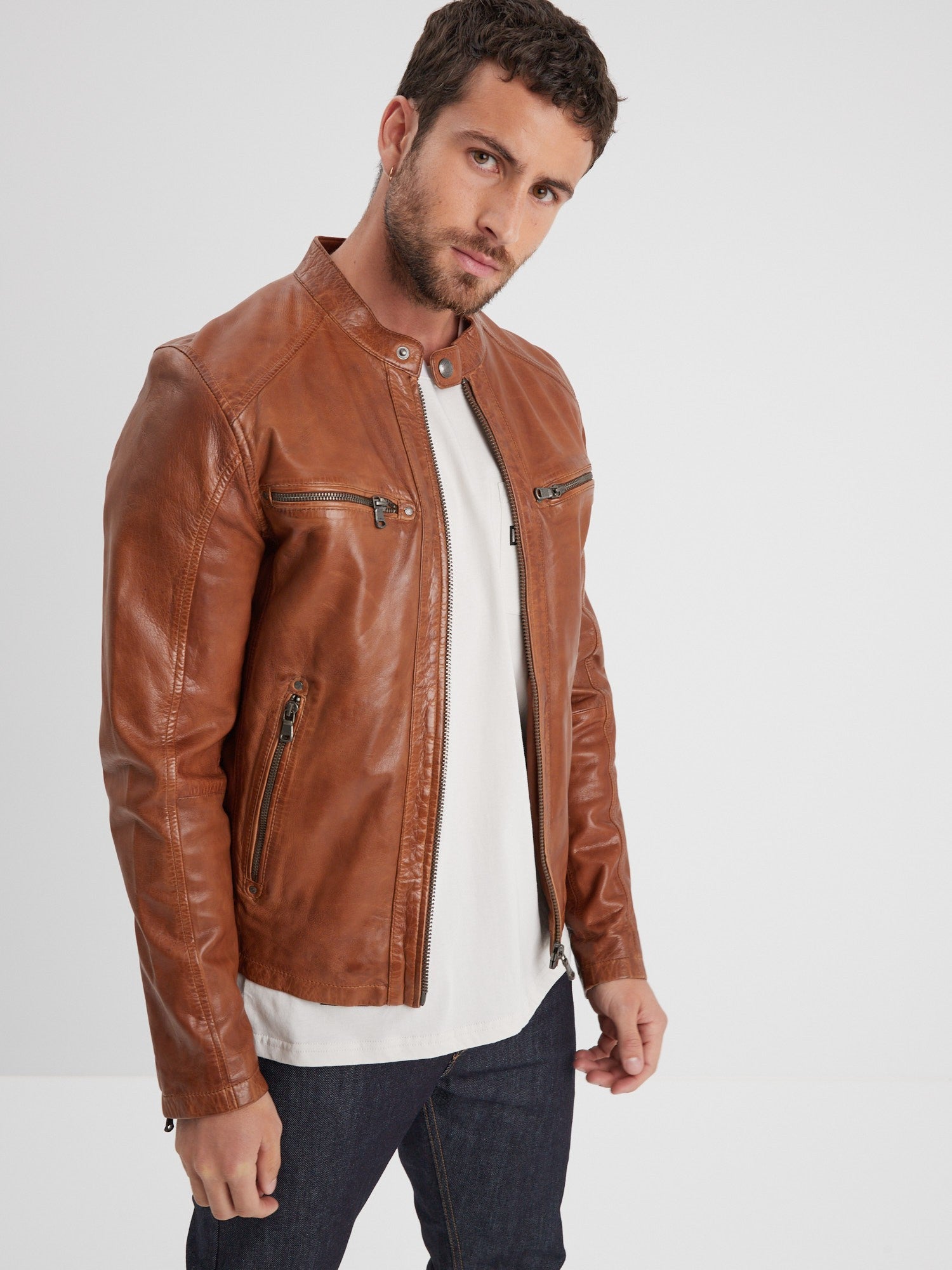 Gafino - Blouson cuir homme - Homme