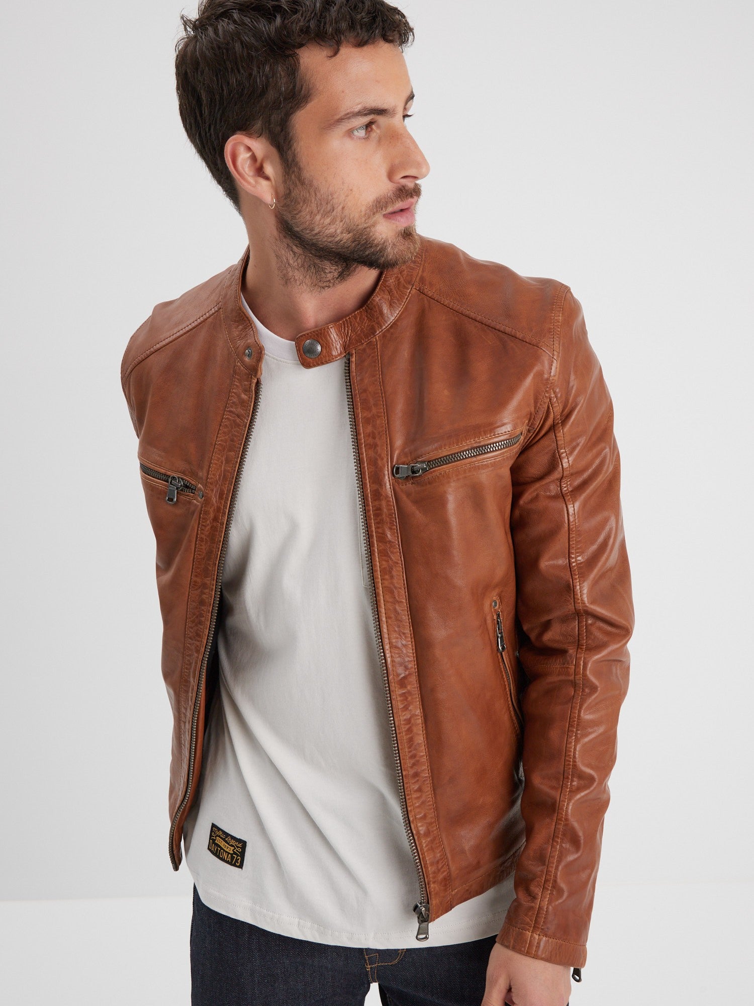 Gafino - Blouson cuir homme - Homme