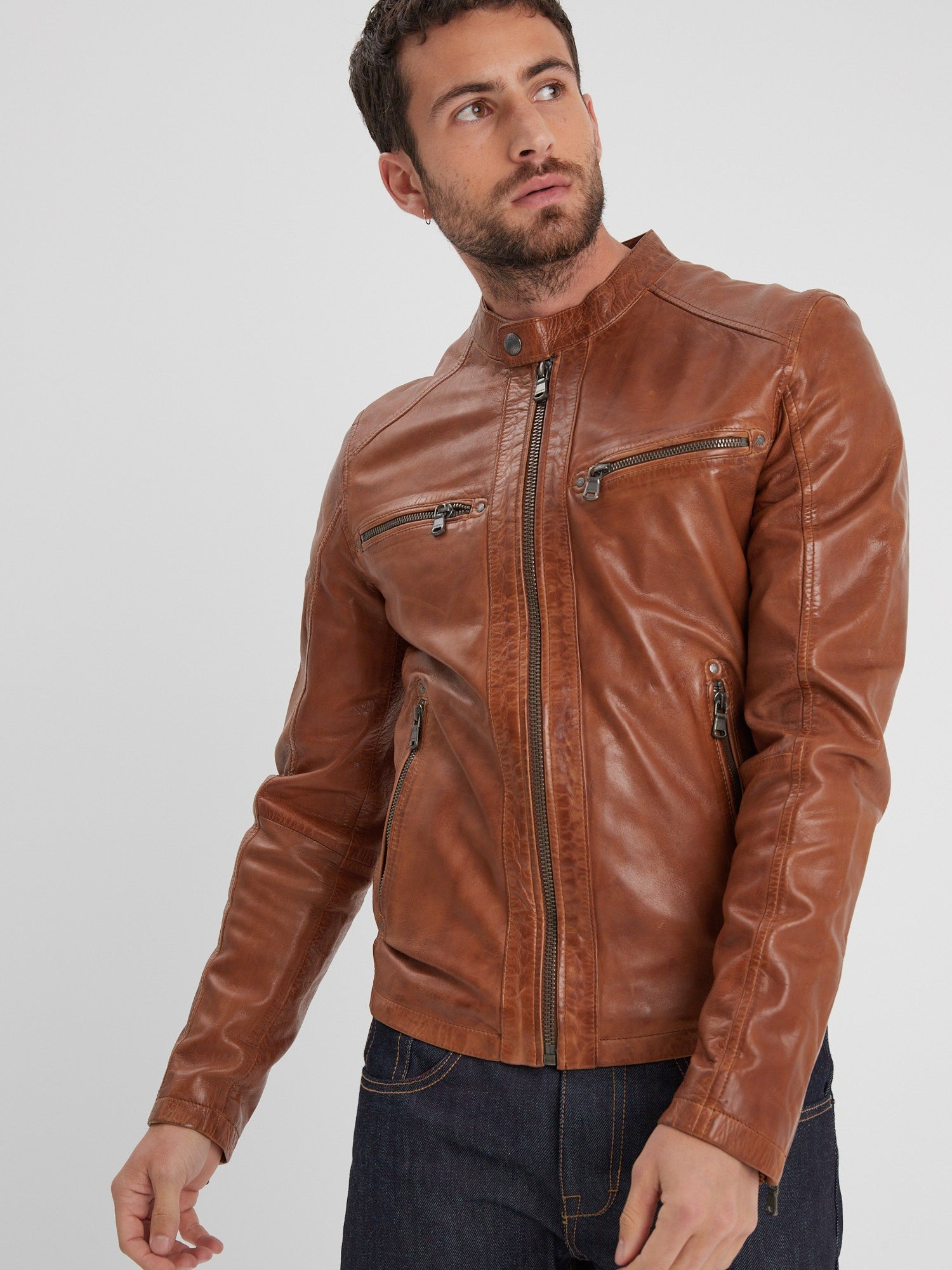 Gafino - Blouson cuir homme - Homme