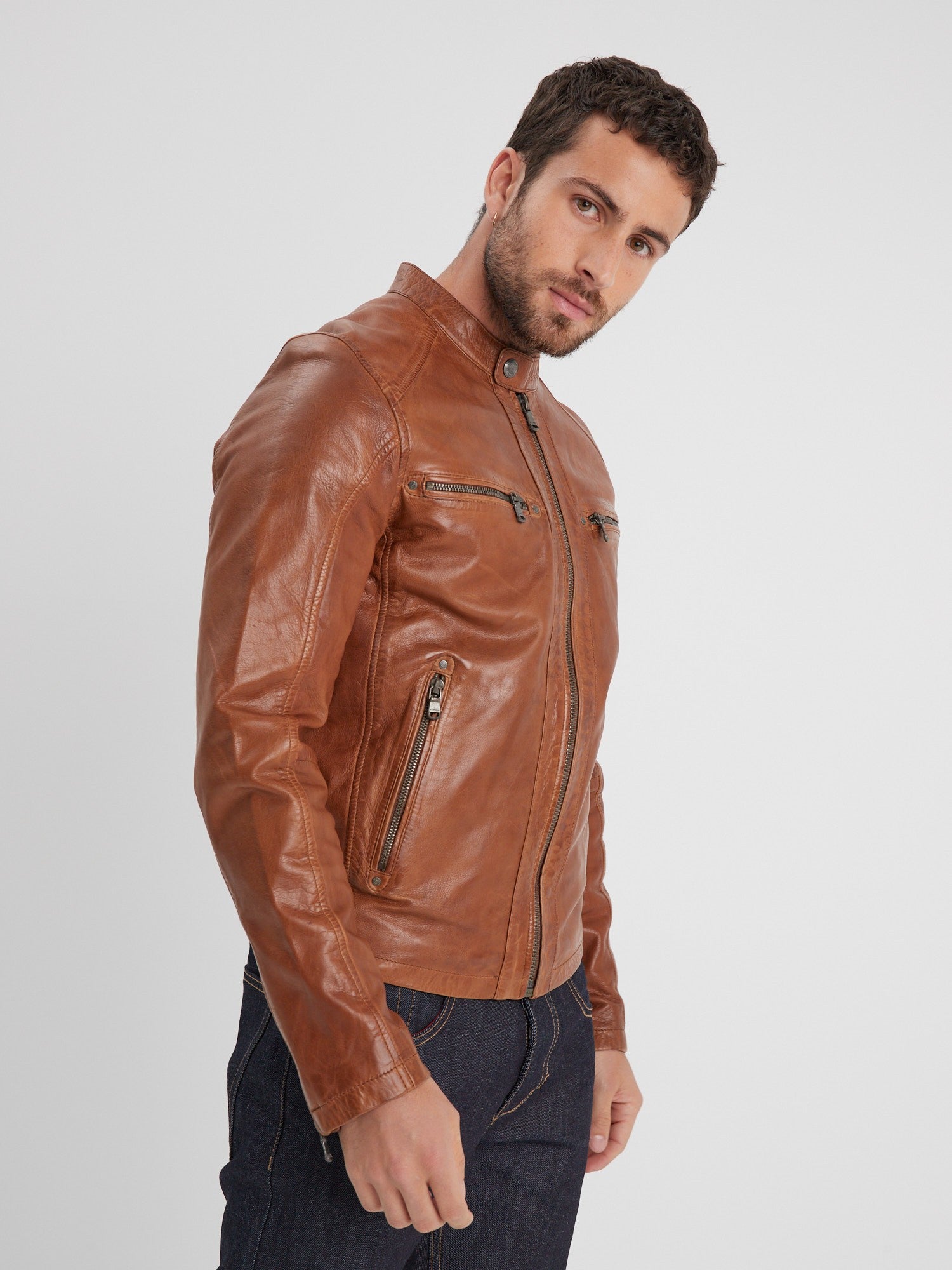 Gafino - Blouson cuir homme - Homme